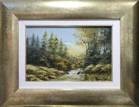 Barta Mária zöldeől erdő 24x30